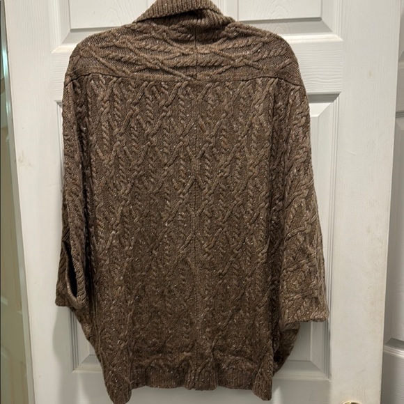 Anthropologie Brown Chunky Turtleneck Sweater - Picture 5 of 9